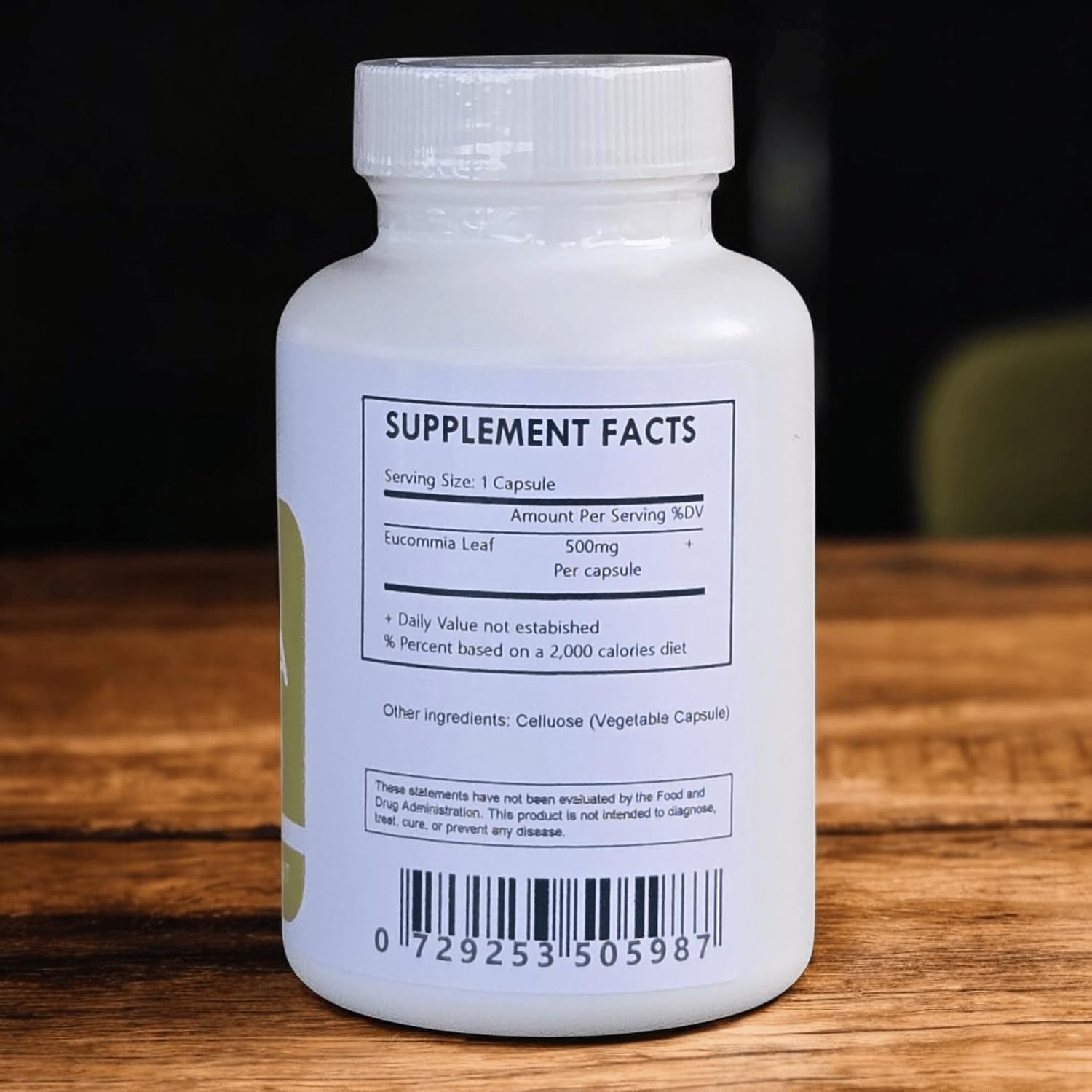 Eucommia Leaf Powder Capsules (500mg Each) - 30 Capsules - görsel 2