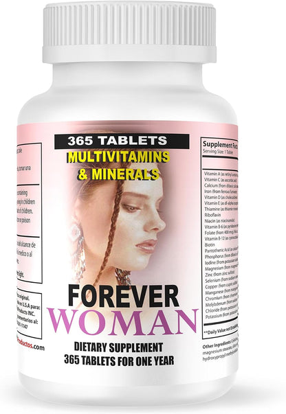 Nutrisalud Forever Woman Multivitamin – 365 Tablets (One Year's Supply)