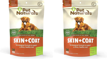 Pet Naturals Skin and Coat for Dogs, – No mess formula: Our chews include salmon oil and flax oil in a tasty treat – Image 3