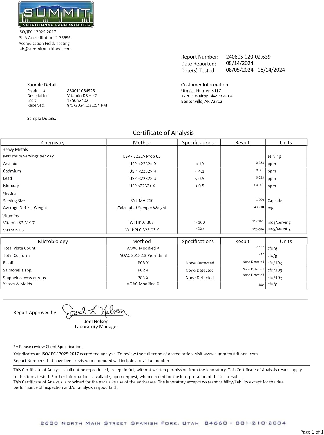 Utmost Nutrients Vitamin D3 5000 IU with K2 100 mcg – High-Absorption Capsule - görsel 9