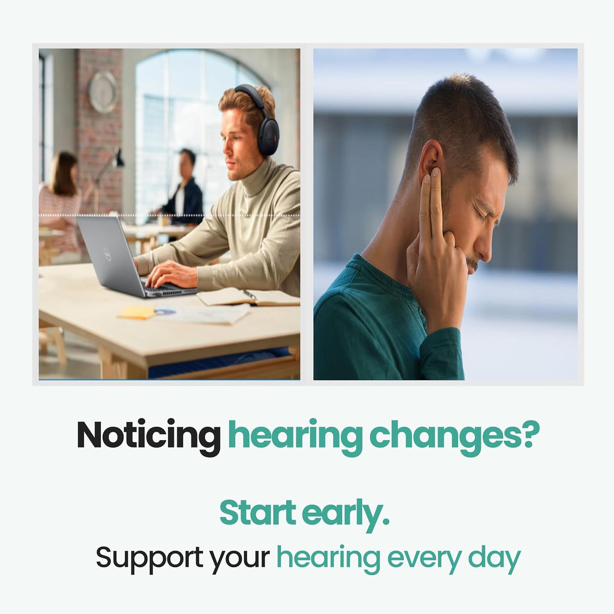 Hearing Support Supplement for Clarity & Ear Health with Magnesium, B6 & Patented Botanical Complex | 60 Tablets - görsel 6