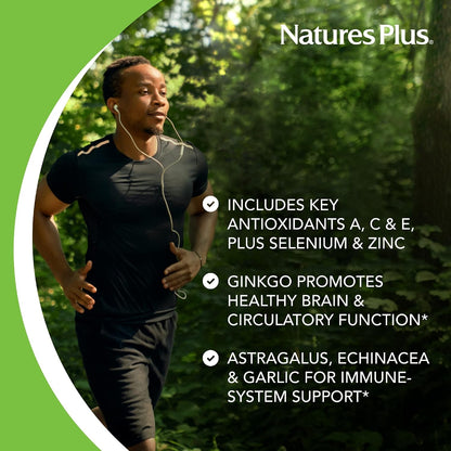 NaturesPlus Commando 2000 - 90 Tablets - Antioxidant Protection - Supports Brain, Circulatory Function & Immune System - Vegetarian, Gluten Free - 45 Servings