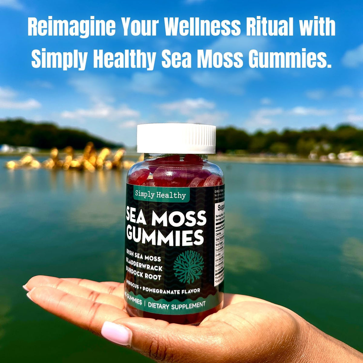 Premium Sea Moss Gummies with Bladderwrack and Burdock Root, 60 Count - görsel 4