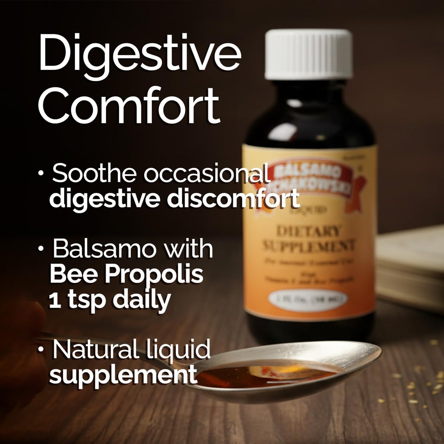 Balsamo Tchakowski Liquid Bee Propolis Extract - Natural Supplement with Vitamin E, 2-Pack - görsel 3