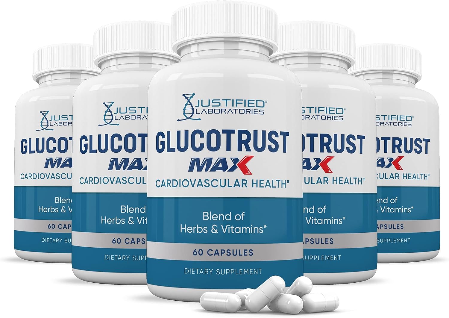 Justified Laboratories Glucotrust Max 1295mg Formula Food Supplement - 180 Capsules (3 Pack) - görsel 8