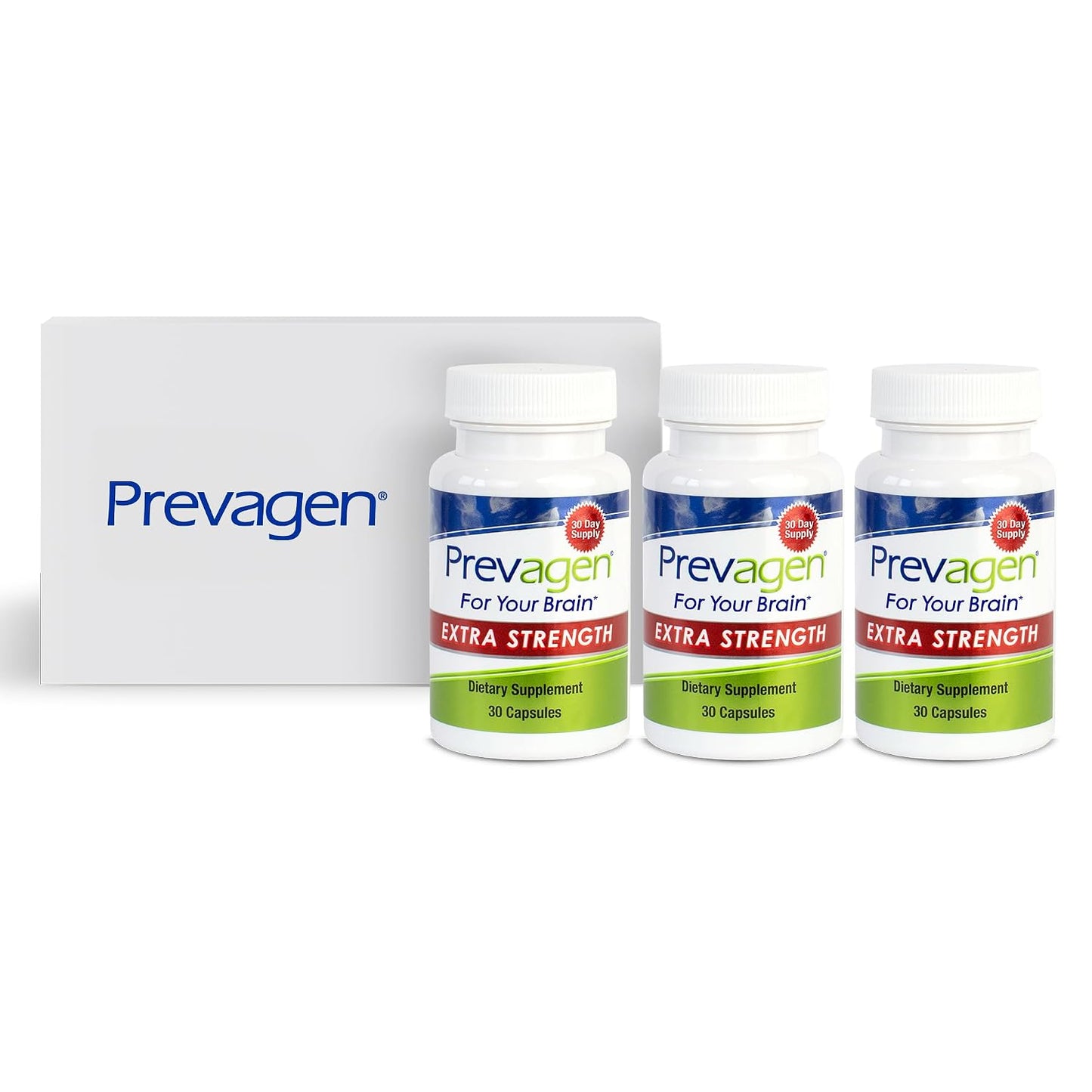Prevagen Extra Strength - 90 Capsules (3 Month Supply) - Brain Food Supplement with 20mg Apoaequorin & Vitamin D3 - görsel 1