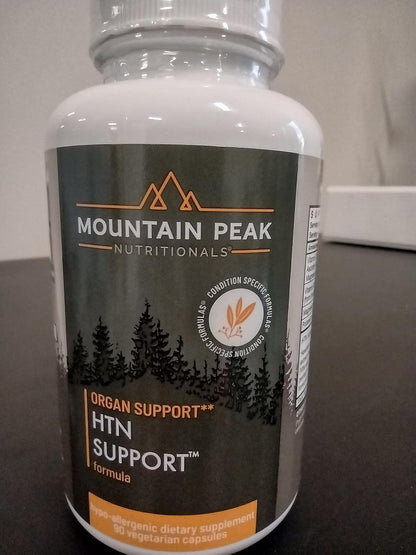 Mountain Peak Nutritionals HTN Support Supplement for Heart & Circulation Health - Advanced Formula with Rauwolfia, Hawthorn Berry, and Magnesium (90 Vegetarian Capsules)