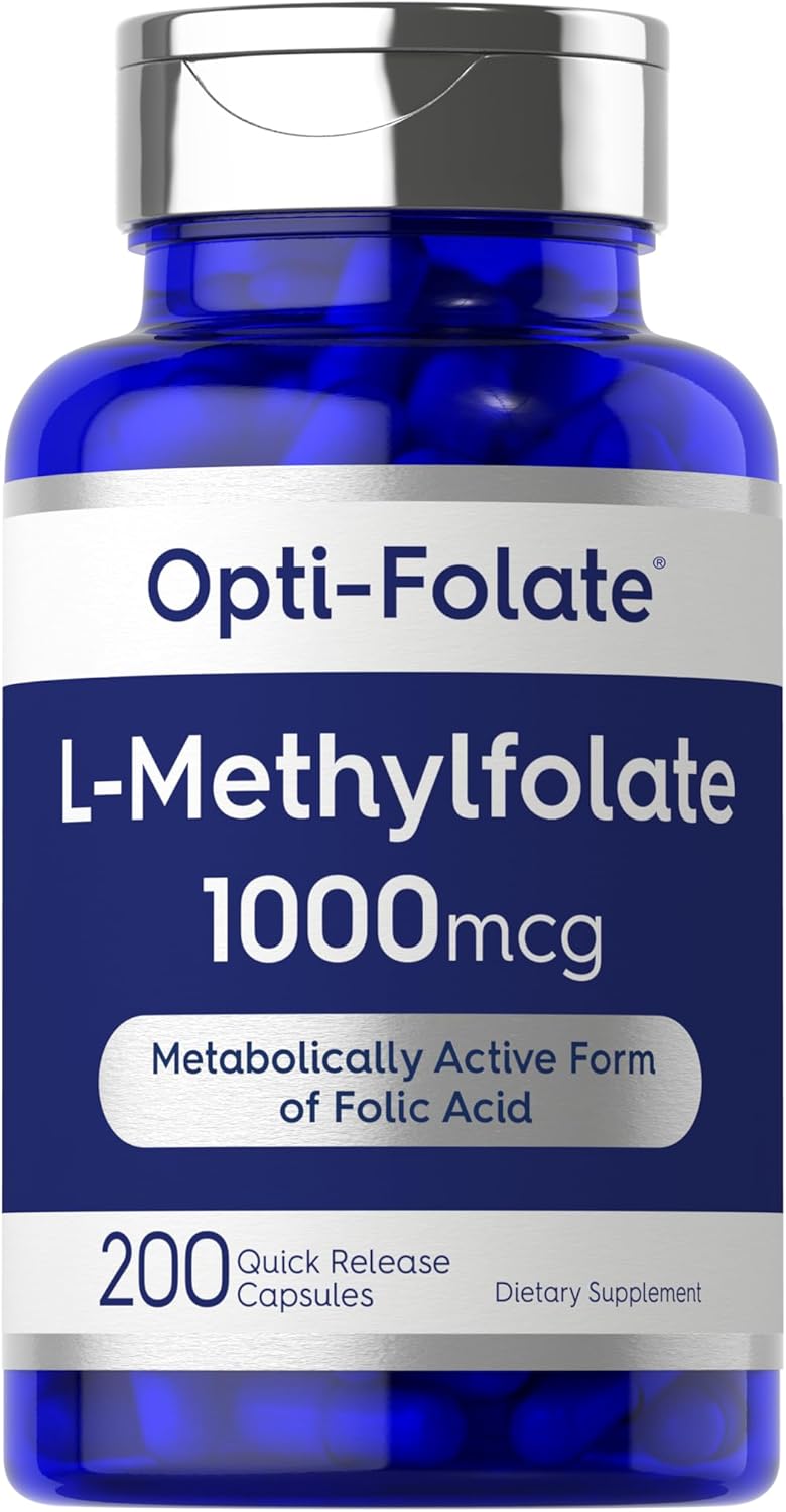Carlyle L-Methylfolate 1000 mcg | 200 Capsules | Activated 5-MTHF Supplement - görsel 1