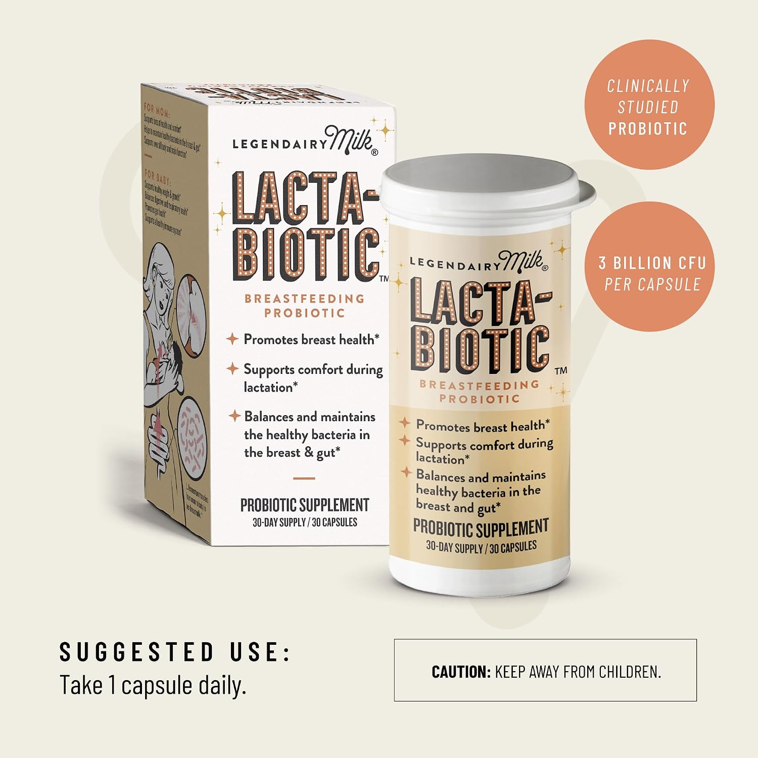 Legendairy Milk Lacta-Biotic Breastfeeding Probiotic - 30 Capsules - görsel 6