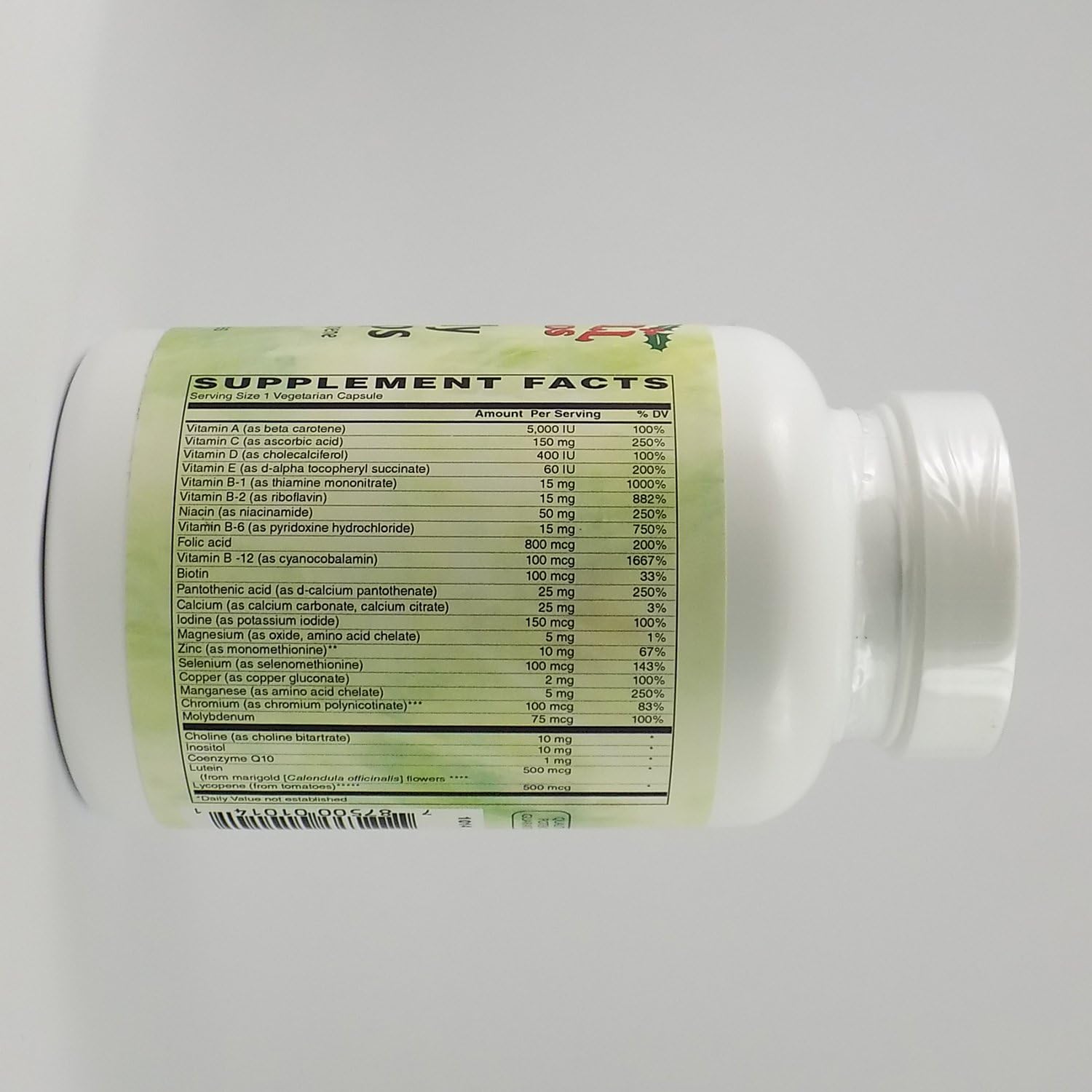 Holly Hill One-Daily Multi Caps, 120 Vegetarian Capsules - görsel 2