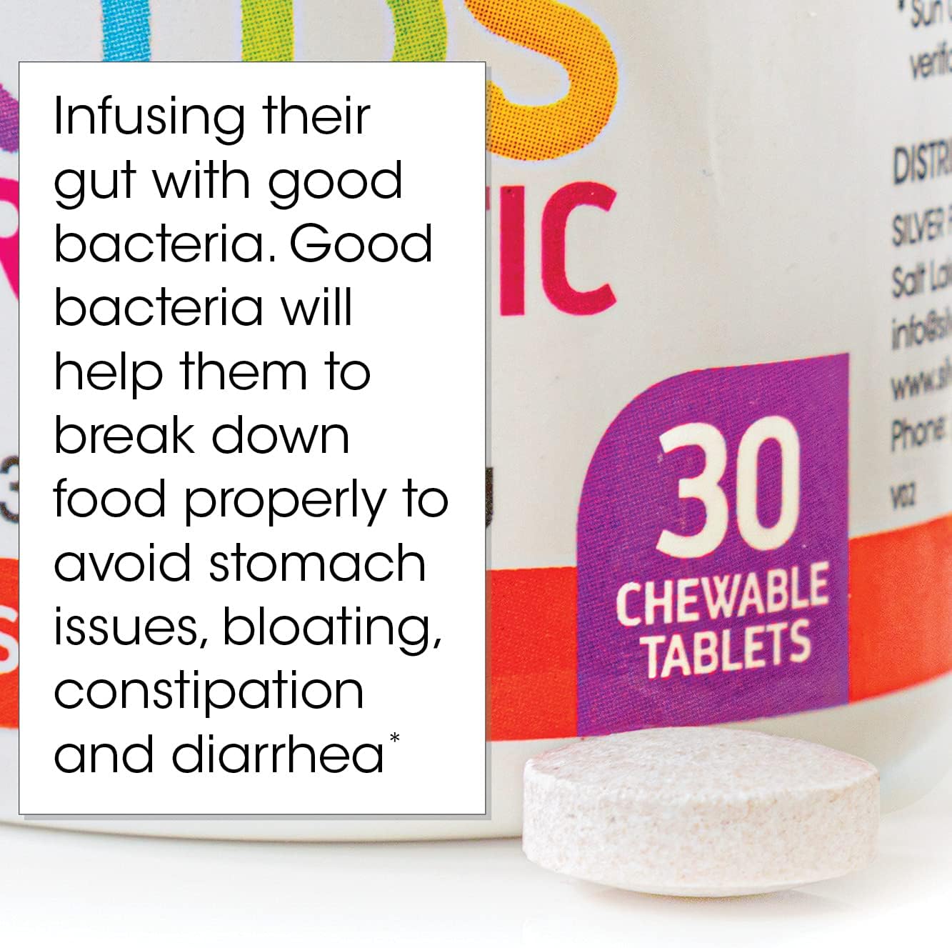 Silver Fern Kids Ultimate Probiotic – 120 Chewable Tablets (Pack of 4 Bottles) - görsel 5