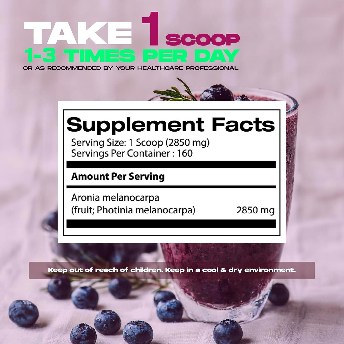 Samsara Herbs Aronia Berry 20:1 Extract Powder (454g) - görsel 2