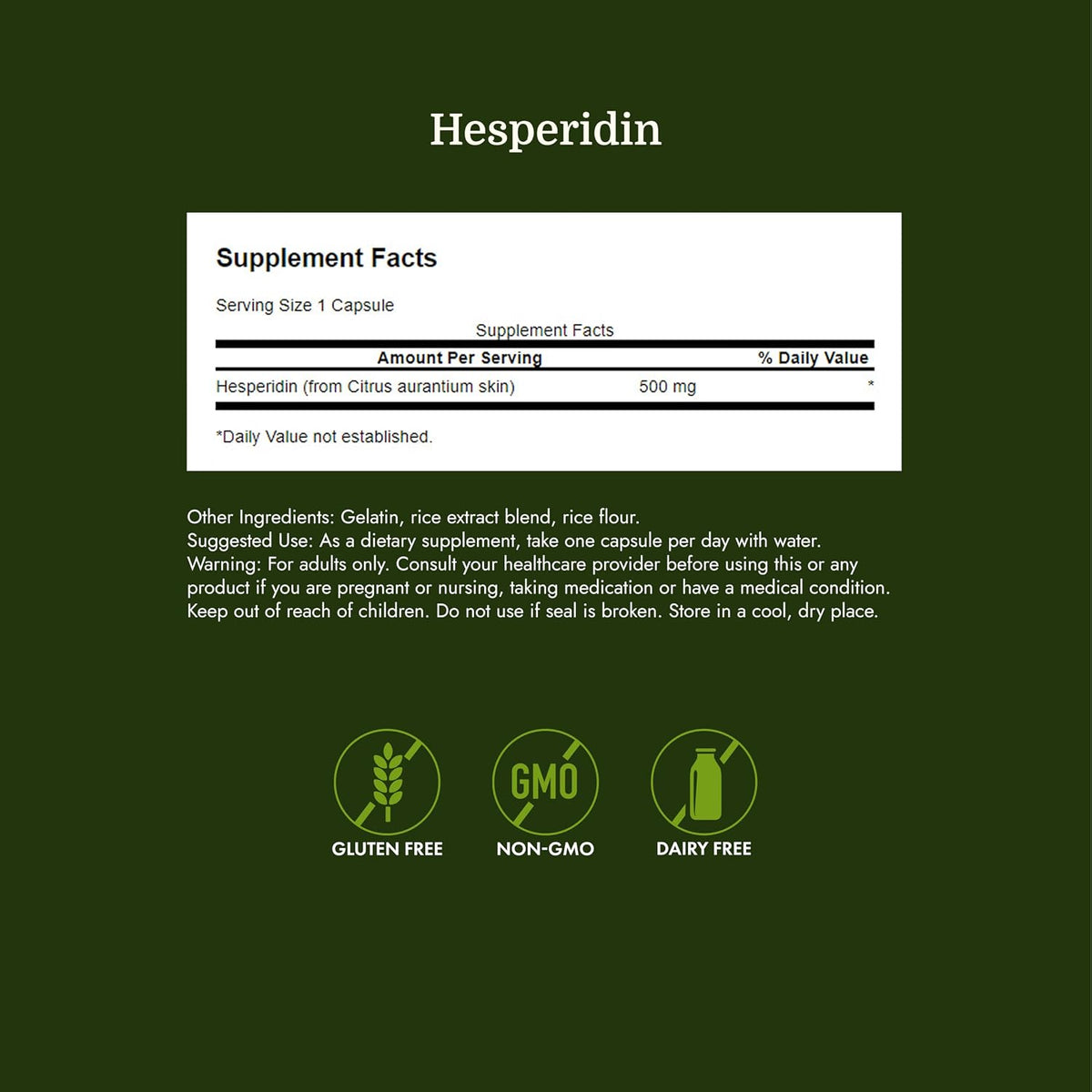 Swanson Hesperidin - Citrus-Derived Flavonoid - Cardiovascular & Muscle Recovery Support - 60 Capsules Food Supplement - görsel 4