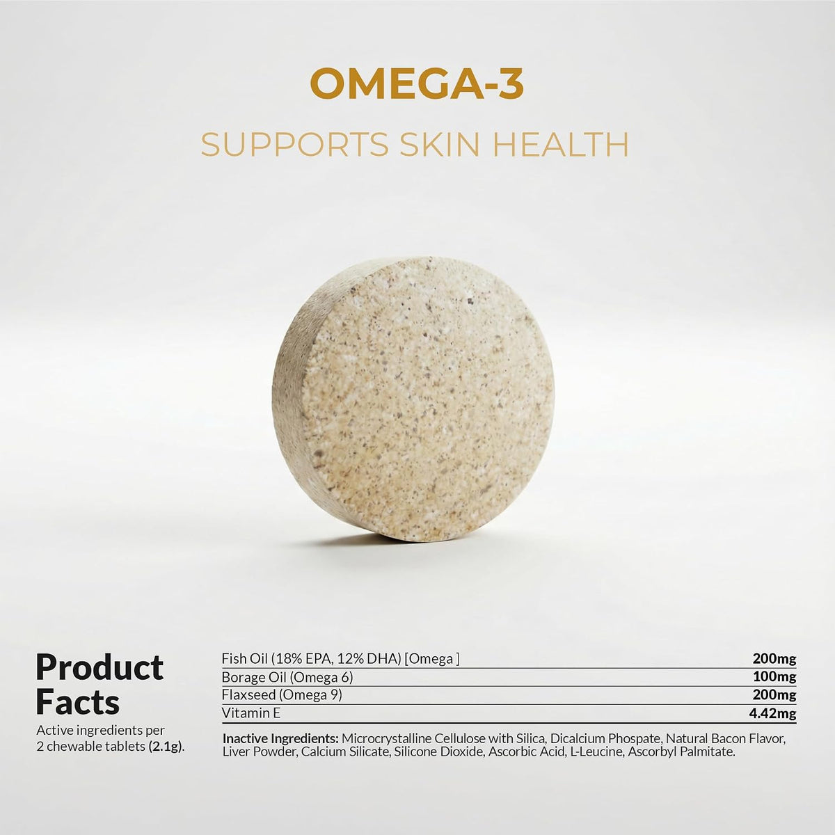 Omega 3 Fish Oil for Dogs 120 Tablets - Skin, Coat and Joint Support - görsel 7