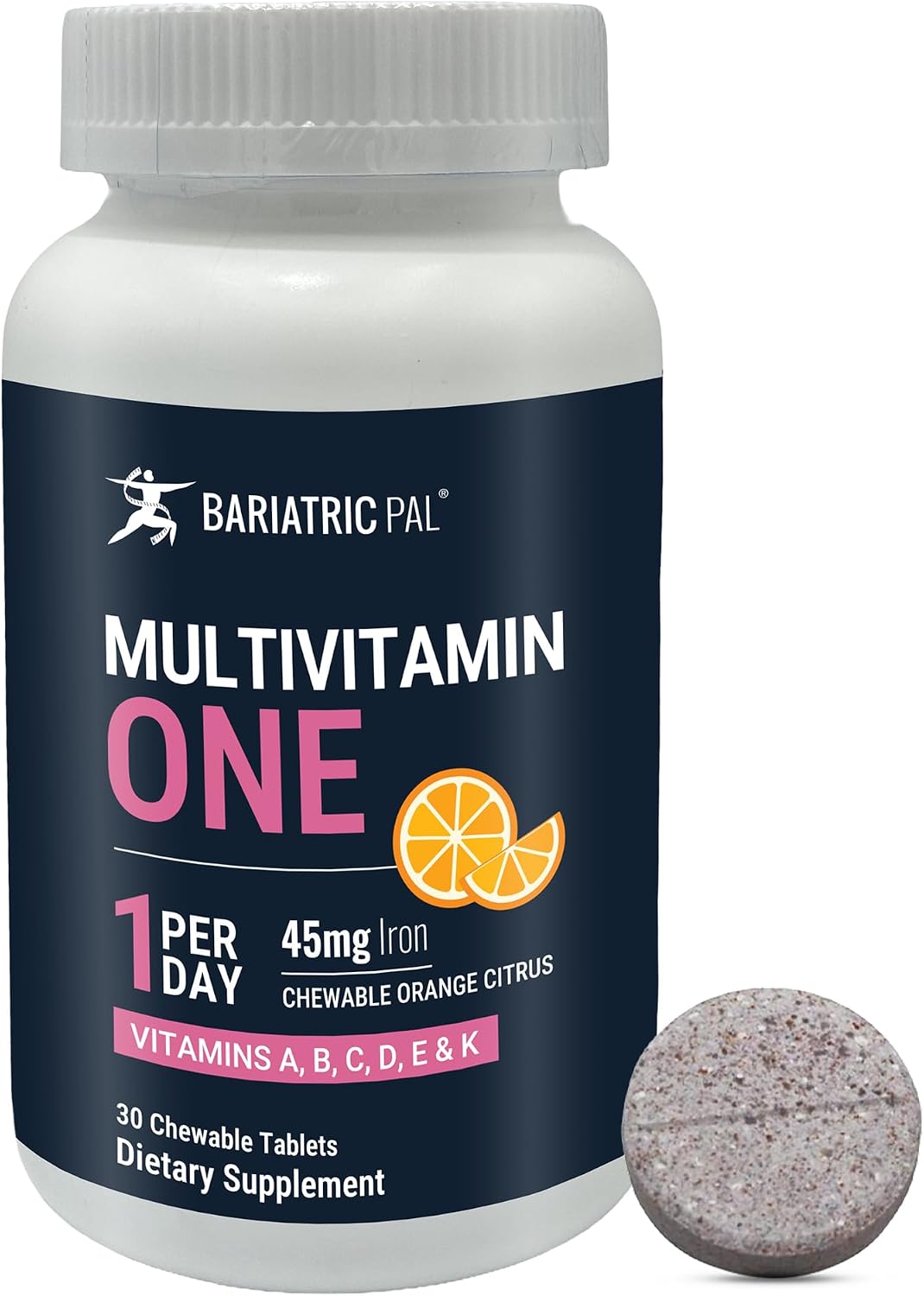 BariatricPal Multivitamin ONE - Chewable with 45mg Iron, Mixed Berry (30 Tablets) - görsel 6