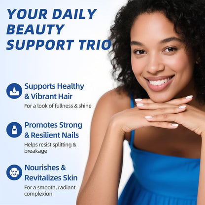 Liquid Biotin & Collagen Drops – Biotin 20,000mcg – Hair, Skin & Nails Support – 60ml
