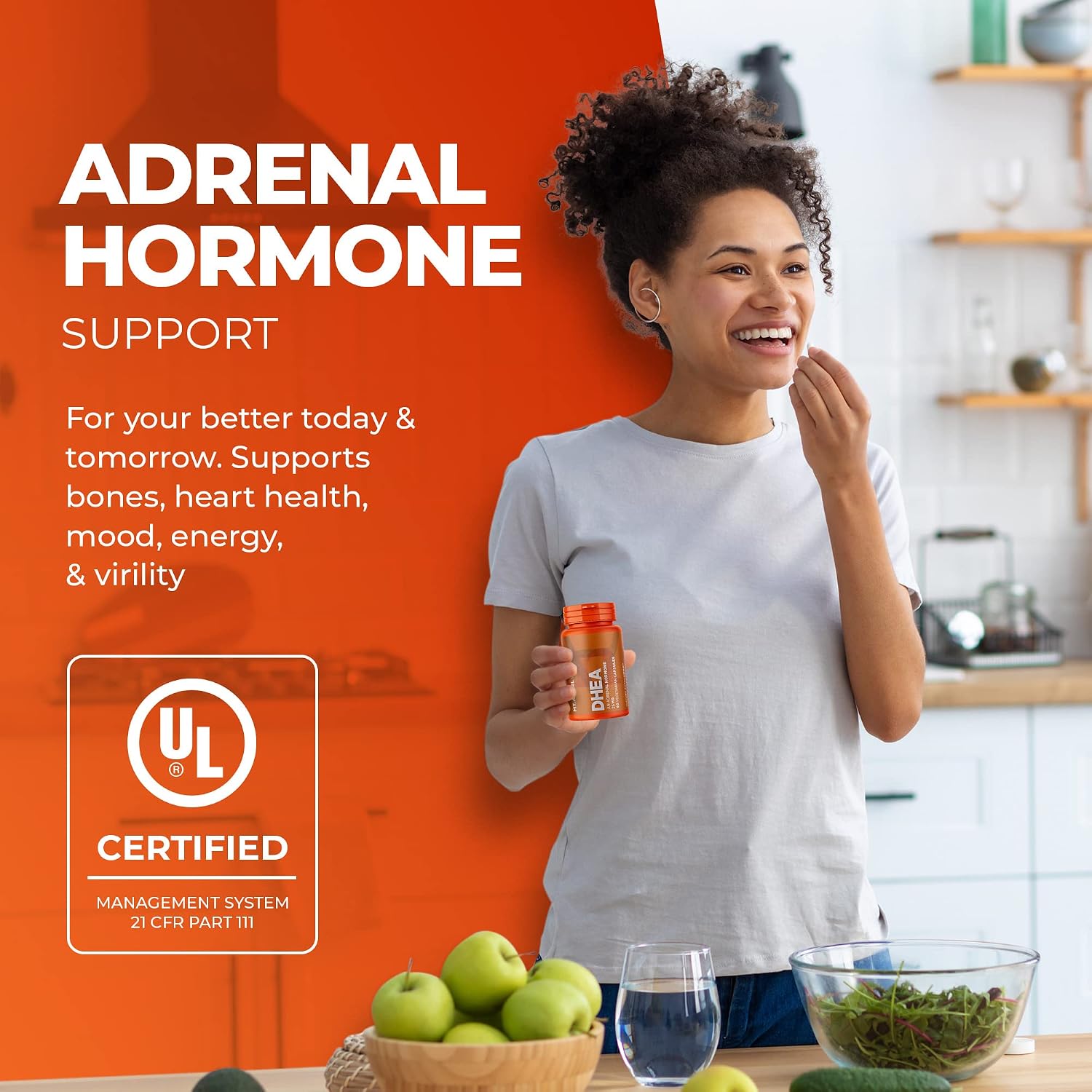 Mt. Angel Vitamins - Pure DHEA 25mg - DHEA Supplement for Men & Women - Support Healthy Ageing, Muscle Integrity, Energy & Hormonal Synthesis - Non-GMO (60 Capsules) - görsel 8