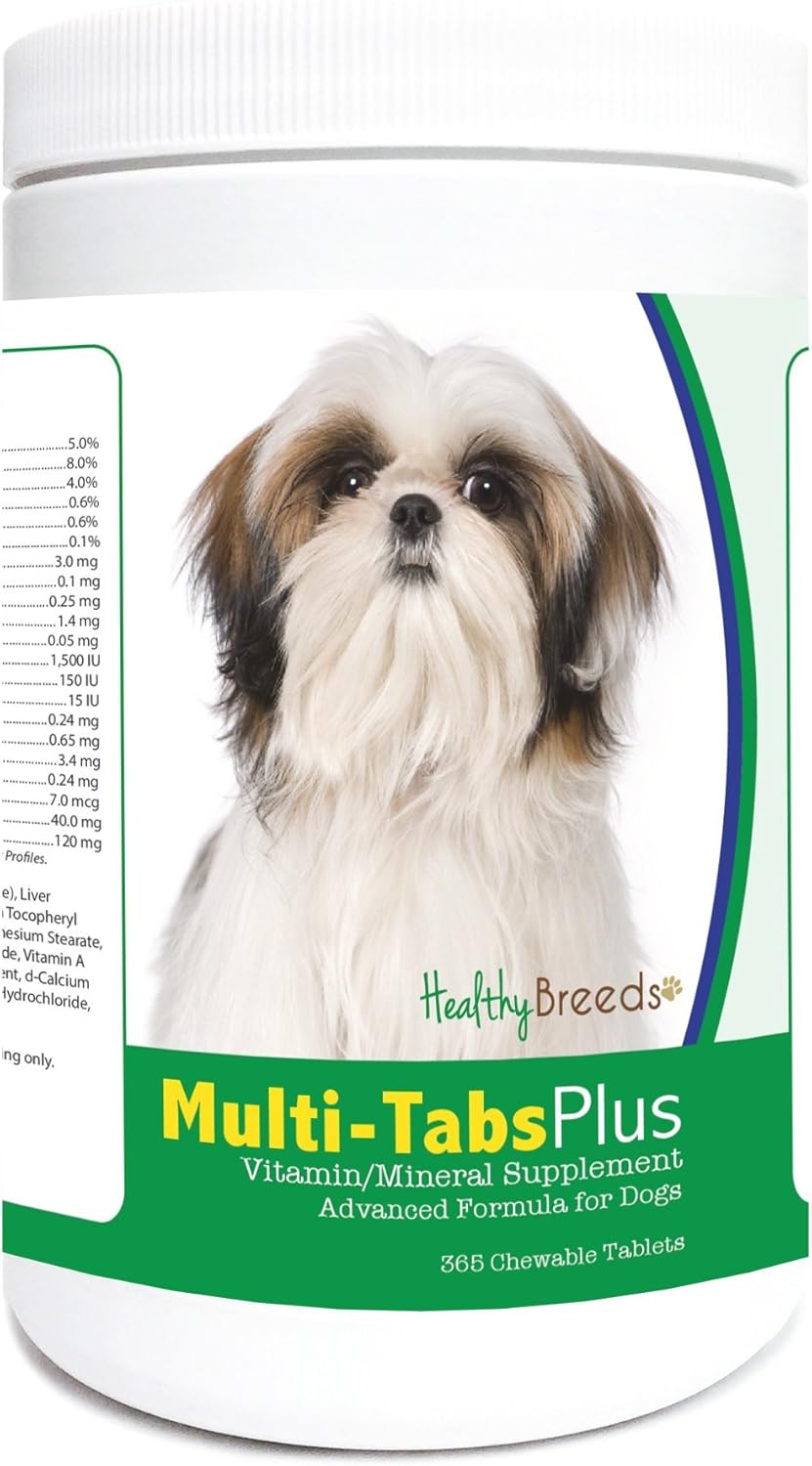 Healthy Breeds Shih Tzu Multi-Tabs Plus Chewable Tablets 365 Count - görsel 1