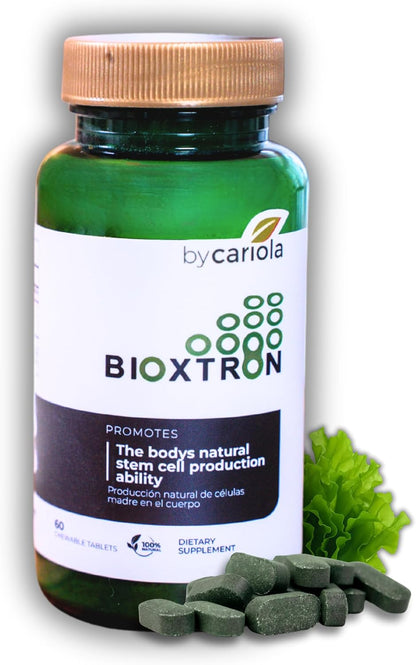 Bioxtron Natural AFA Stem Cell Supplement - Joint Support, Muscle Pain, Immune System, Energy - 120 Capsules (Pack of 2)