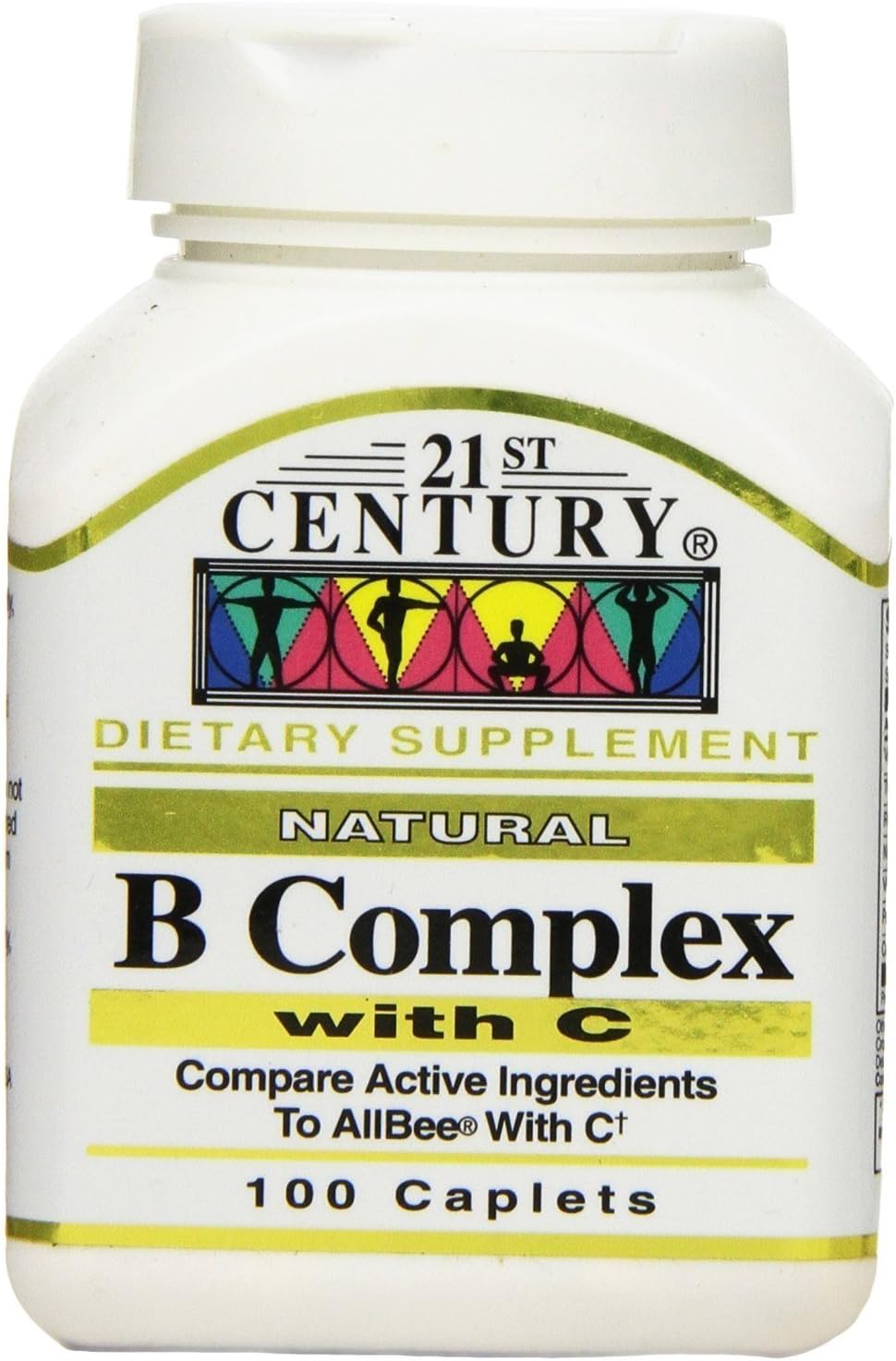 21st Century B Complex with Vitamin C Tablets, 100 Tablets (Pack of 3) - görsel 1