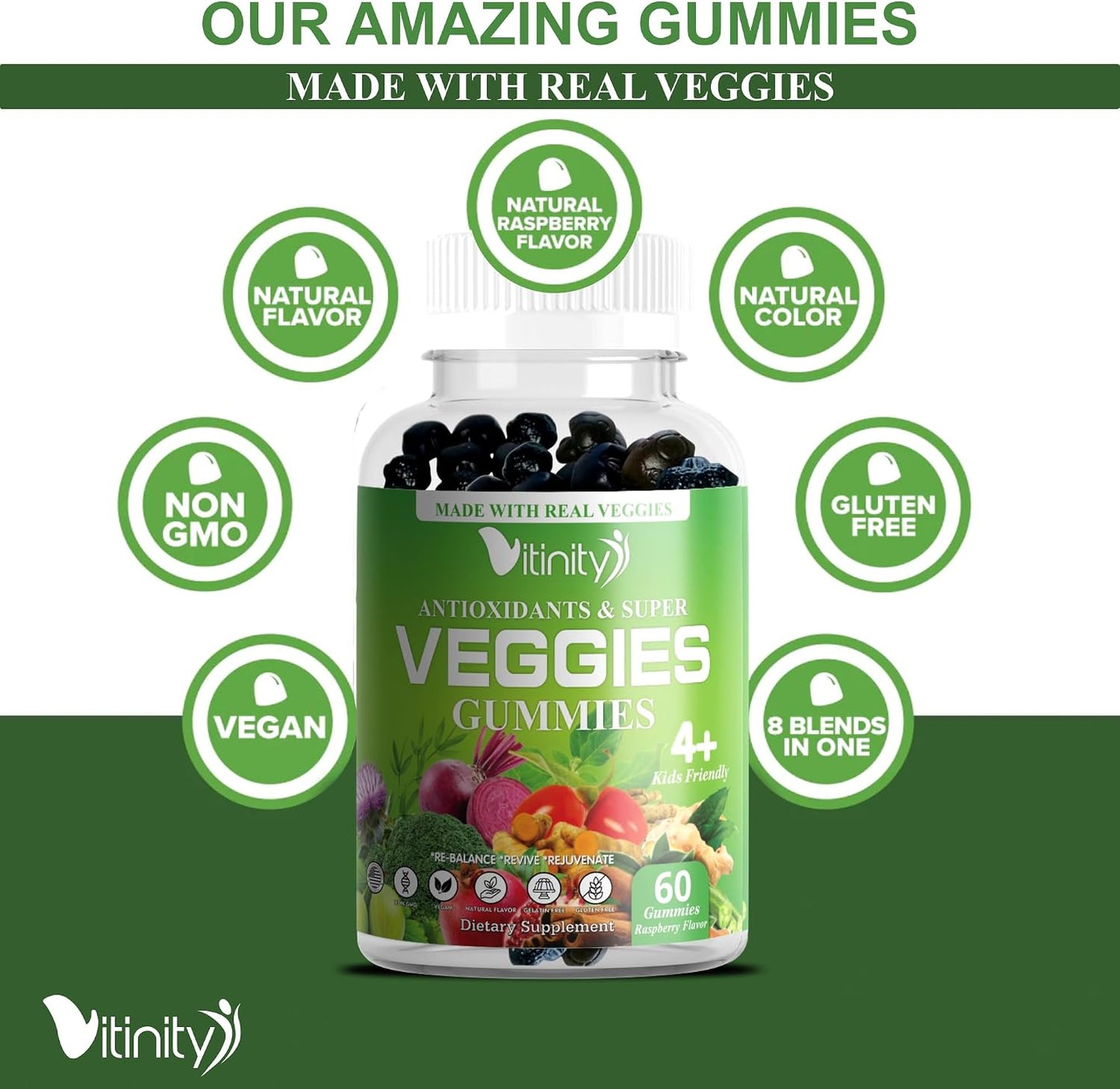 VITINITY Super Greens Multivitamin Gummies - görsel 4