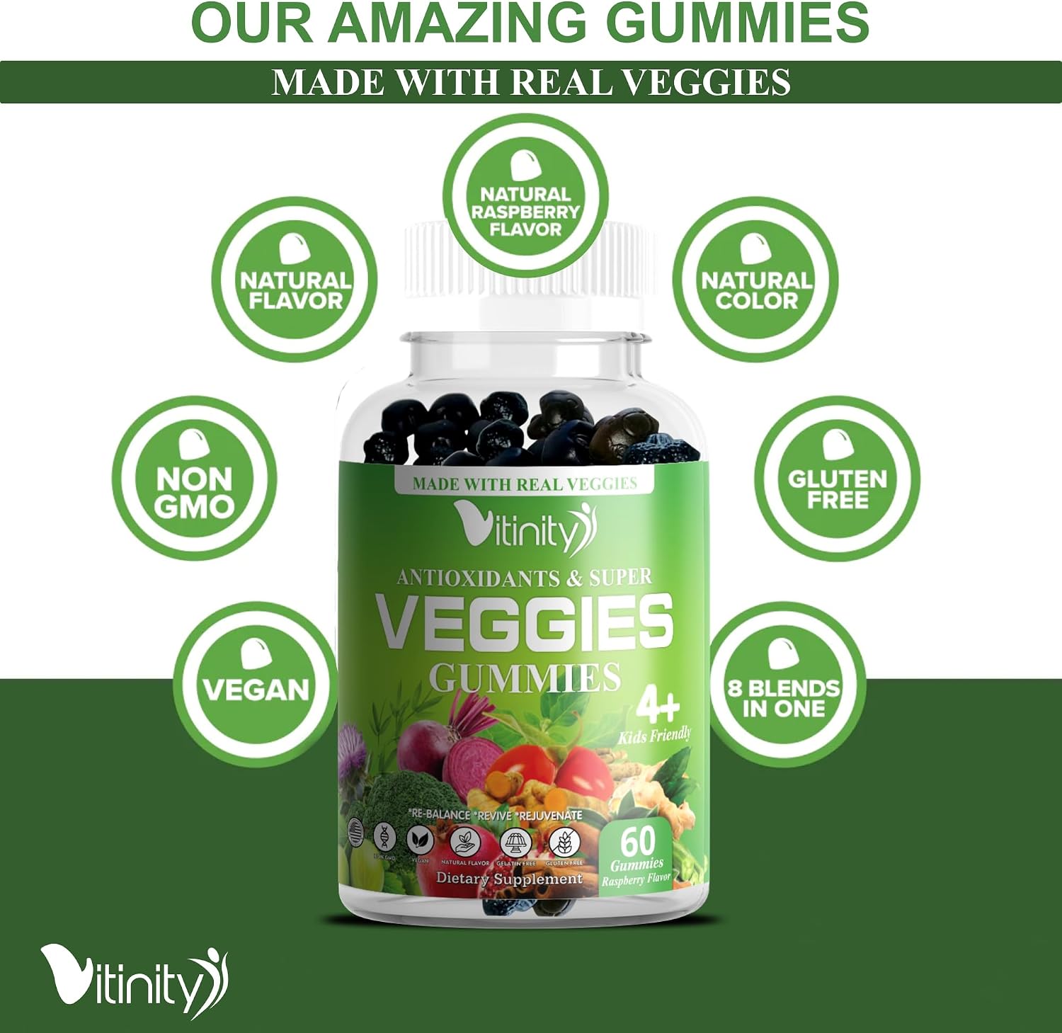 VITINITY Super Greens Multivitamin Gummies - görsel 4