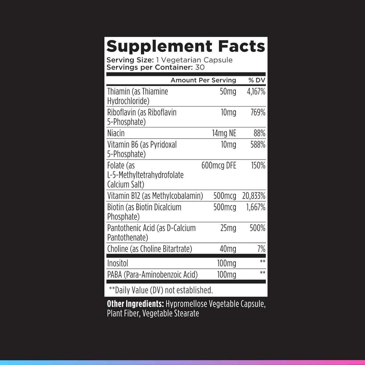 Livingood Daily Vitamin B Complex – Methylated B12 & Folate, 11 Active Forms, Gluten-free, Vegan, 30 Capsules - görsel 7