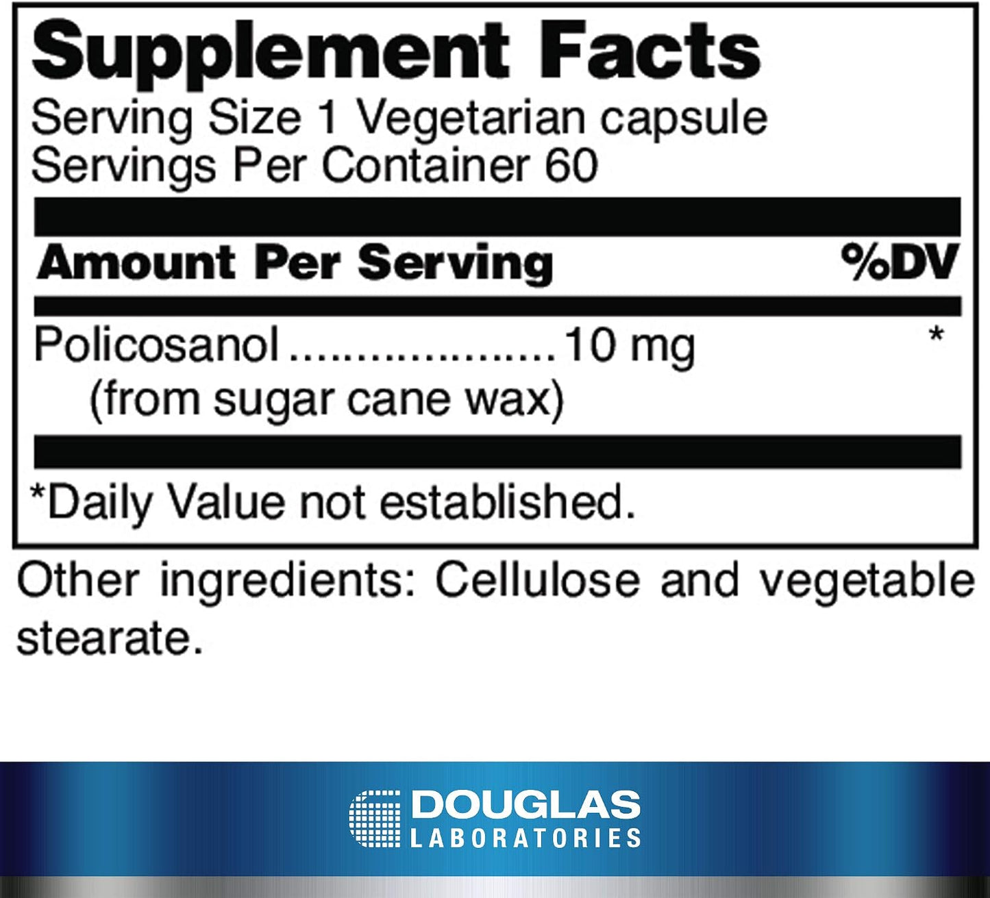 Douglas Laboratories Policosanol – Supports Normal Lipid Metabolism – 60 Capsules - görsel 2