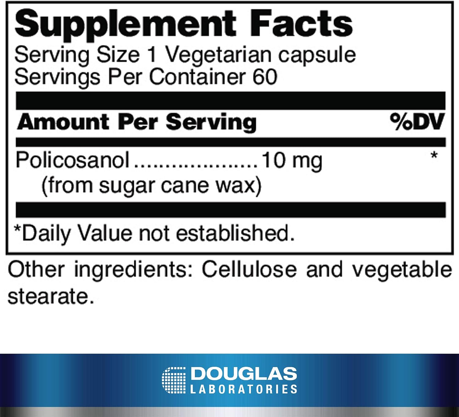 Douglas Laboratories Policosanol – Supports Normal Lipid Metabolism – 60 Capsules - görsel 2