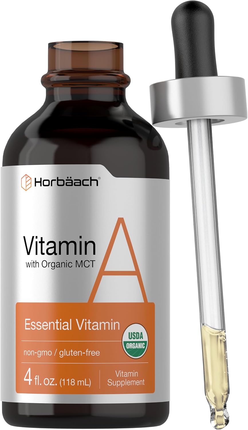 Horbäach Vitamin A Liquid Drops with Organic MCT Oil, 118 ml - görsel 1