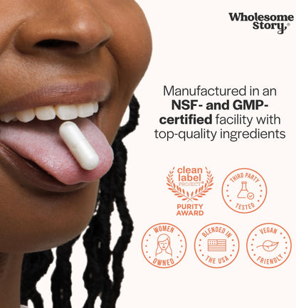 Wholesome Story Myo-Inositol & D-Chiro Inositol Supplement for Women – 40:1 Ratio, 30 Servings
