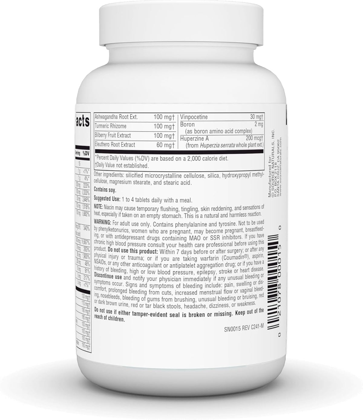 Source Naturals Higher Mind with Phosphatidylserine – 60 Tablets - görsel 3