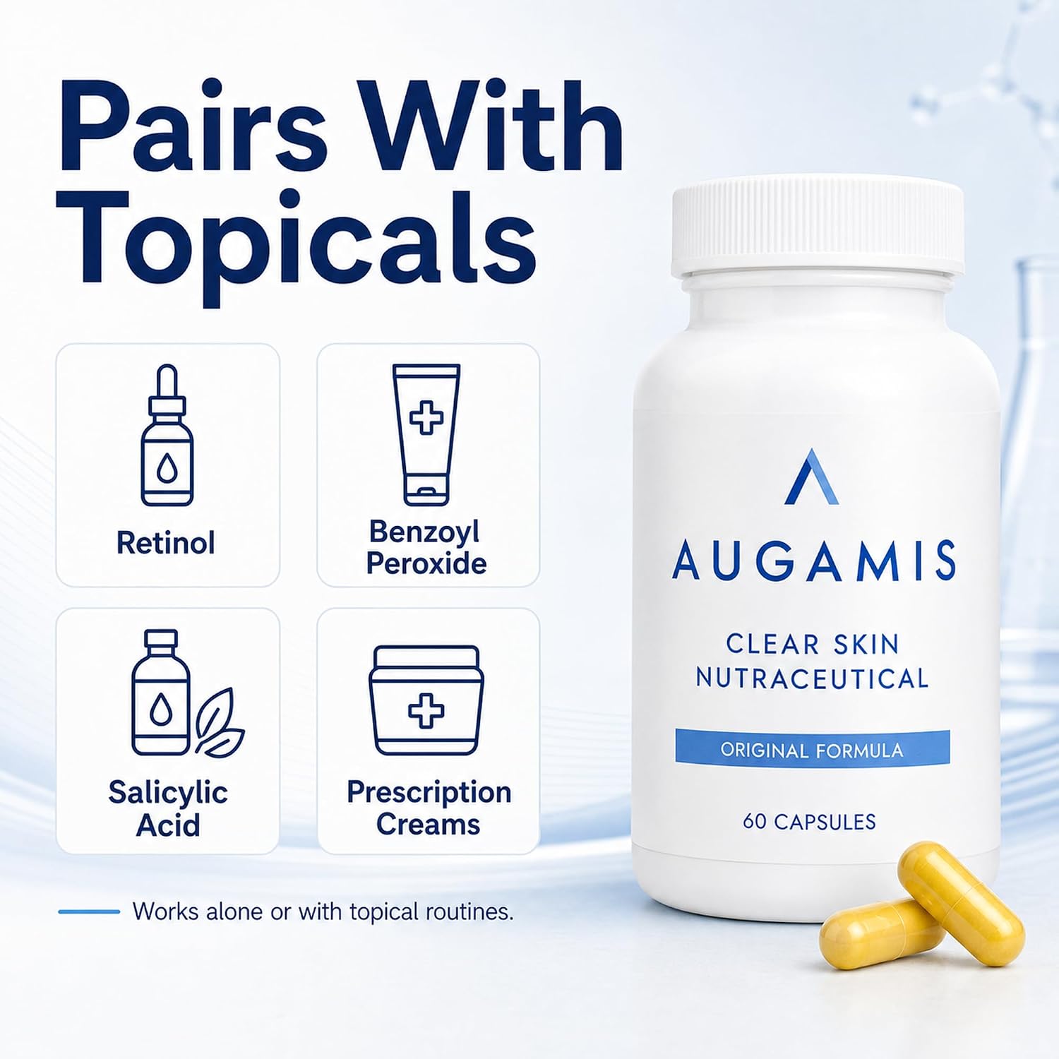 Augamis Hormonal Acne Support for Women – DIM-Free Clear Skin Supplement - görsel 7