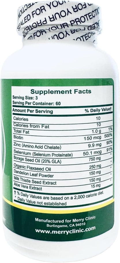 Merry Clinic Skin Detox Formula 180 Soft gel capsules