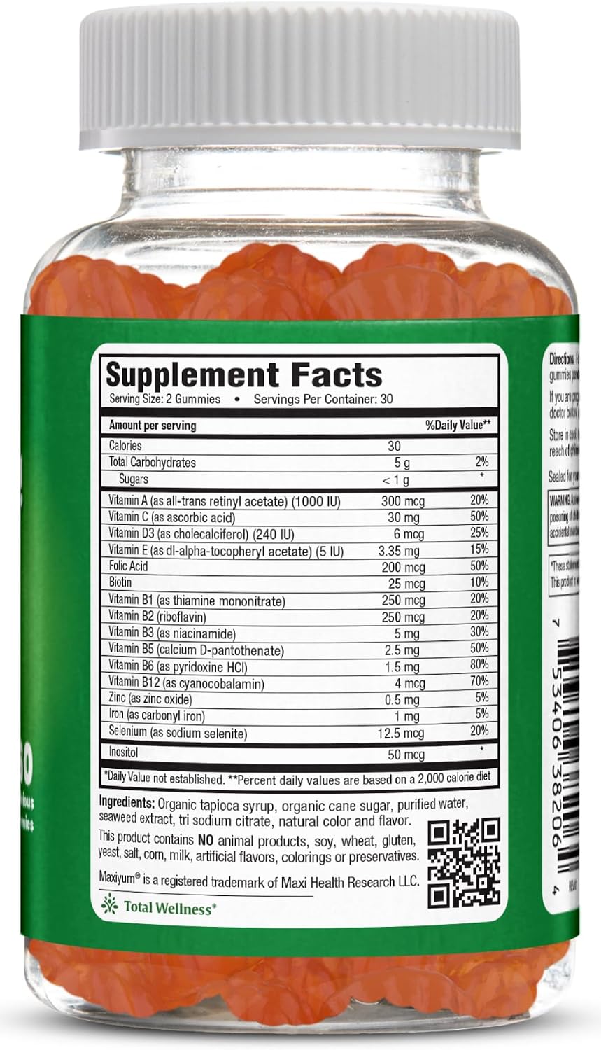 Maxi Health Multivitamin Gummies - Cherry Flavoured - 60 Count - görsel 2