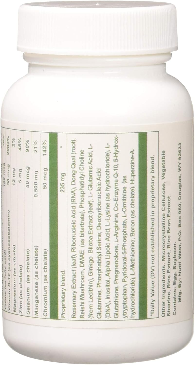 Nutri-West Total Brain - 90 Capsules - görsel 2
