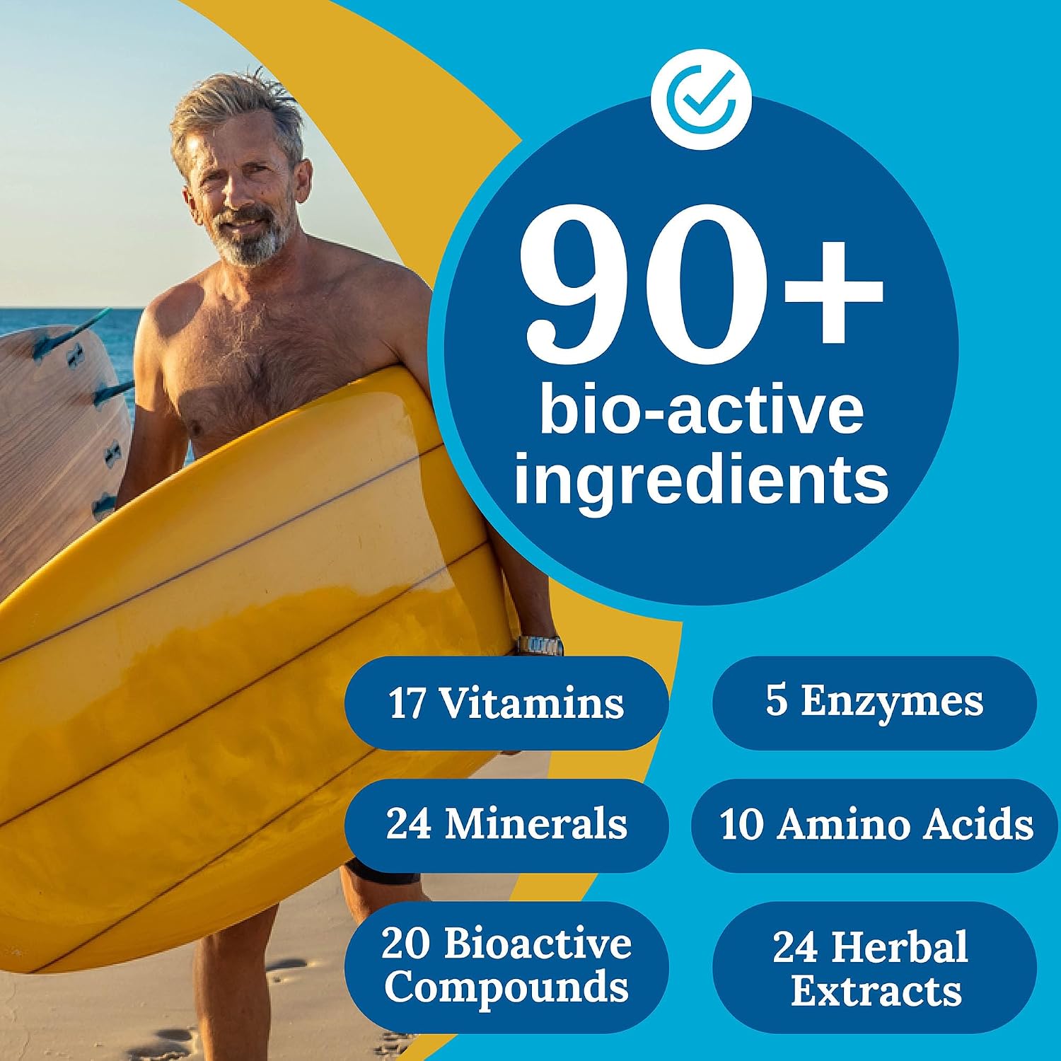 Xtendlife Total Balance Men’s Premium Multivitamin – 90+ Nutrients, 30-Day Supply - görsel 3
