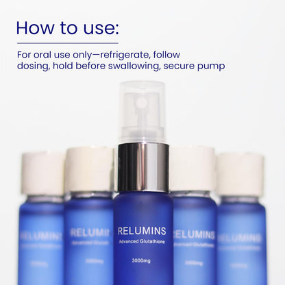 Relumins Highest Dose Sublingual Glutathione Oral Spray – New Advanced Formula 6000mg Plus Zinc