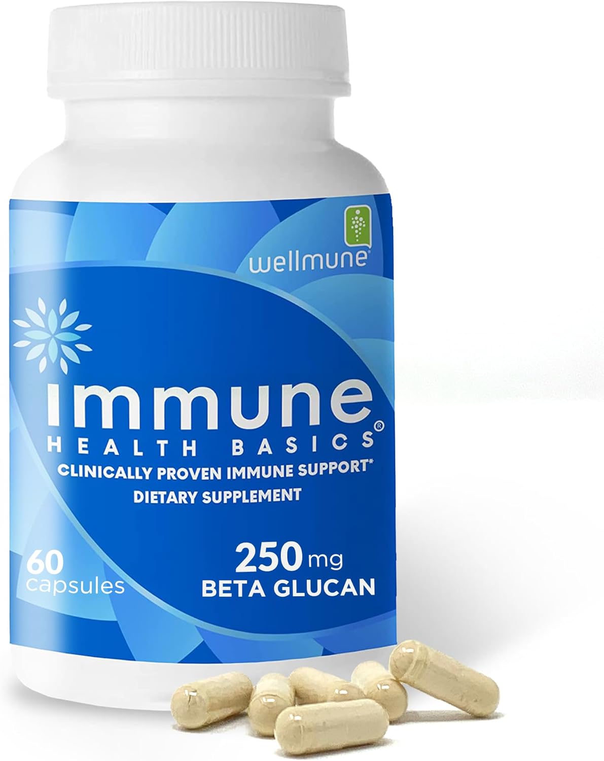 Immune Health Basics Ultra Strength Immunity - Wellmune Beta Glucan 125 mg - 60 Capsules - görsel 8