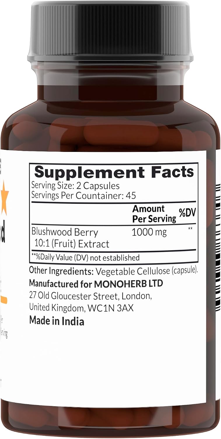 MONOHERB Blushwood Berry 10:1 Extract - 1000 mg per Serving - 45 Servings - görsel 2