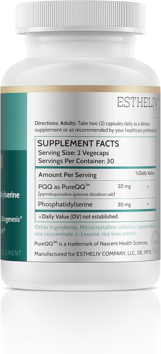 ESTHELIV PQQ with Phosphatidylserine 60 VegeCaps - görsel 3