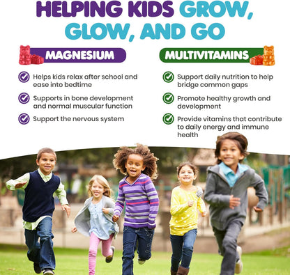 DR. MORITZ Children's Magnesium Gummies and Multivitamin Gummies Bundle