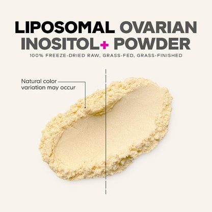 Codeage Liposomal Ovarian Inositol Powder – Myo-Inositol & D-Chiro-Inositol 40:1 Blend with Folate 5-MTHF, CoQ10, Mixed Berry Flavour – 60 servings