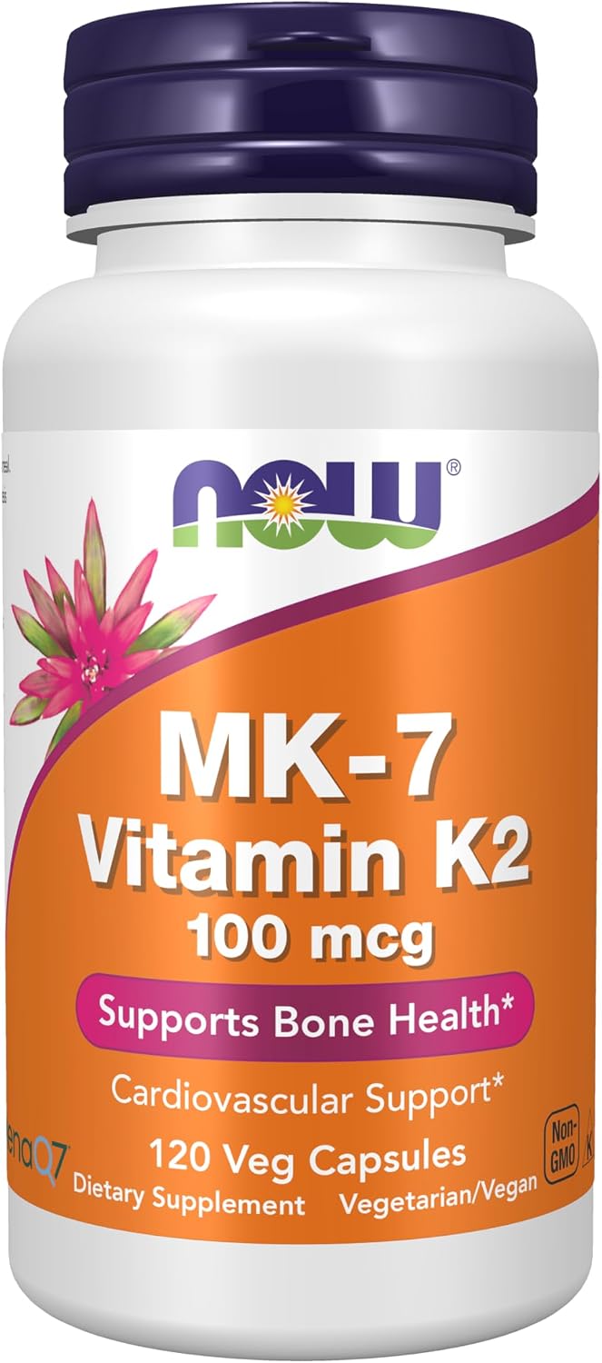 NOW Foods MK-7 Vitamin K-2 100 mcg, 60 Veg Capsules - görsel 9