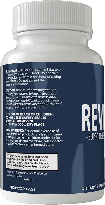 Revifol Hair, Skin and Nails Supplement - Advanced Biotin Formula - 60 Capsules