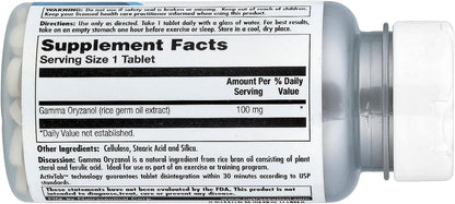KAL Gamma Oryzanol 100 mg Tablets – 100 Count