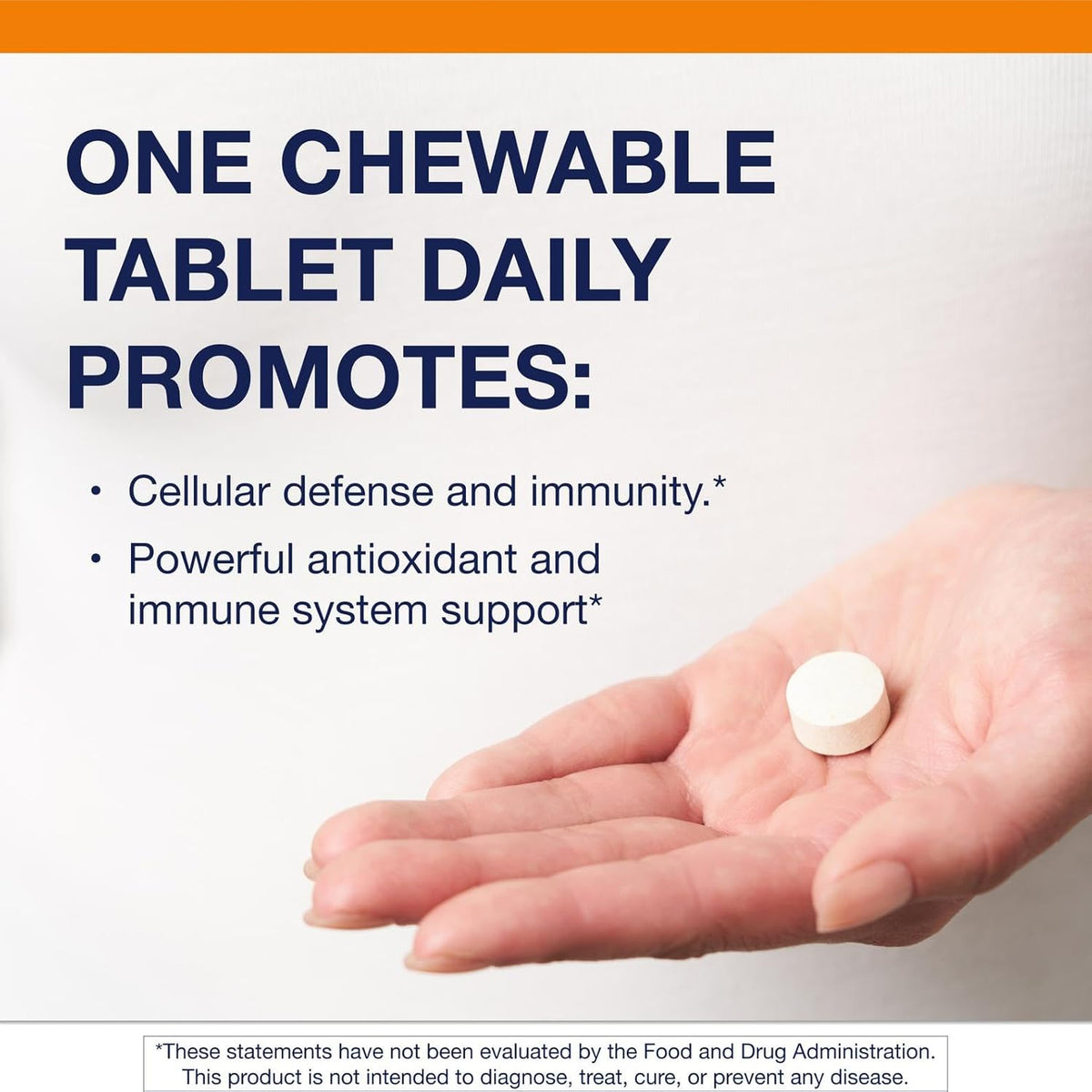 Metagenics Ultra Potent-C Chewable - 250 mg Buffered Vitamin C with Bioflavonoids, L-Lysine & L-Cysteine - Immune & Antioxidant Support - Non-GM, Gluten-Free - Natural Orange Flavour - 90 Tablets - görsel 2