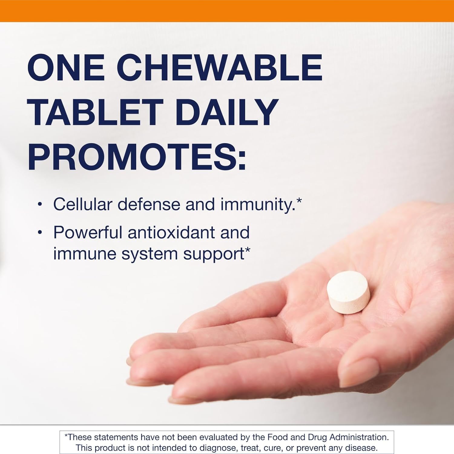 Metagenics Ultra Potent-C Chewable - 250 mg Buffered Vitamin C with Bioflavonoids, L-Lysine & L-Cysteine - Immune & Antioxidant Support - Non-GM, Gluten-Free - Natural Orange Flavour - 90 Tablets - görsel 2