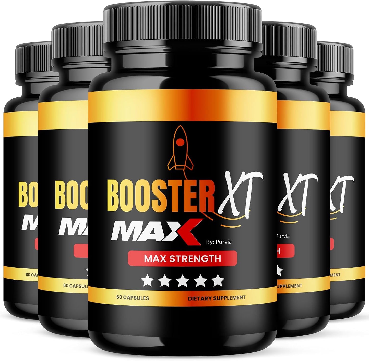 Booster XT - Multivitamin & Wellness Support Food Supplement (5 Pack, 300 Capsules) - görsel 1