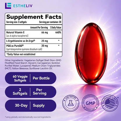 ESTHELIV® Premium Cellular Skin Radiance - 60 Veggie Soft gel capsules